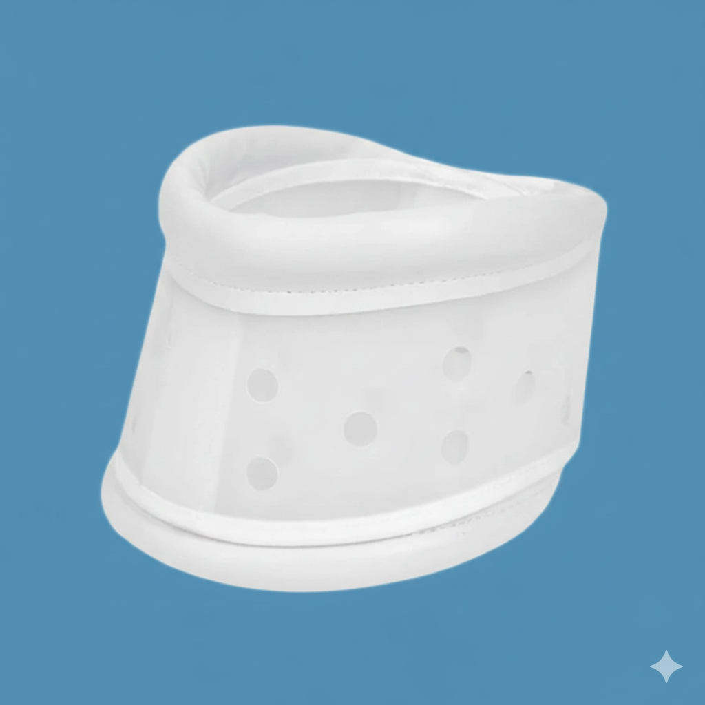 Cervical Collar (Hard Adjustable) | Rigid Neck Brace for Immobilization & Post-Surgery Cervical Support