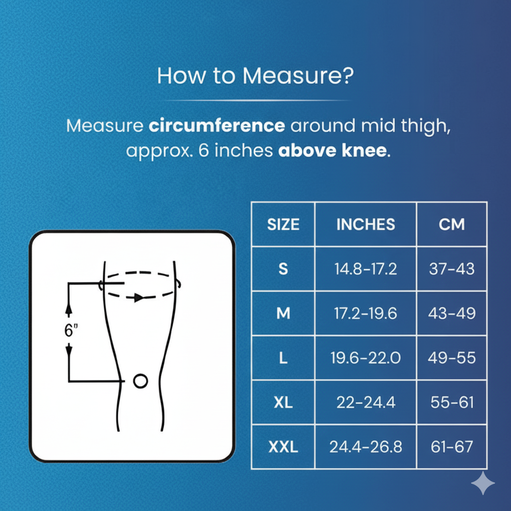 Knee Cap Furo (Pair) | Stretchable Support for Pain Relief, Arthritis, & Sports