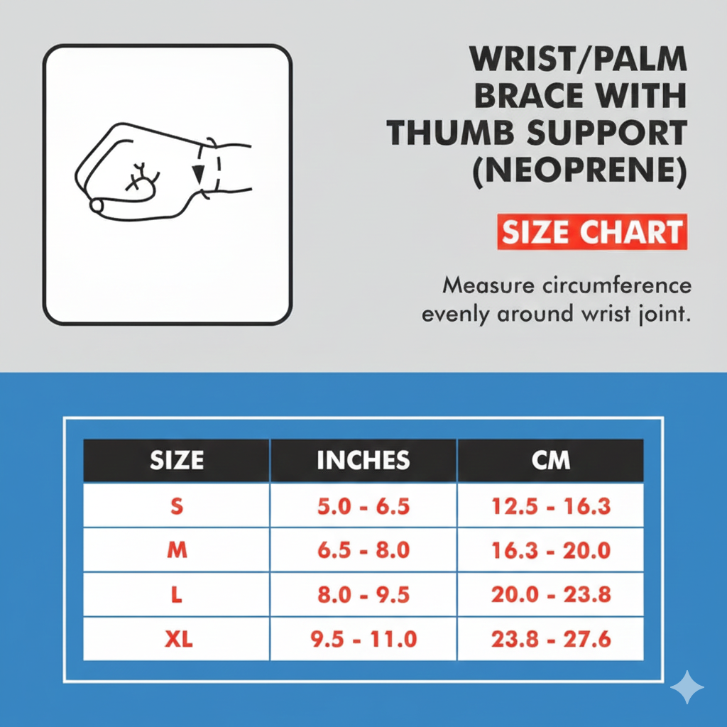 Wrist/Palm Brace with Thumb Support